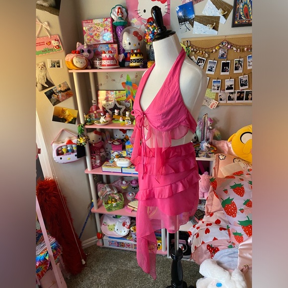 NWT Generation Kiss Dolls Kill Skirt and Top Set Barbie Pink and Sexy Hot BAM - Picture 2 of 5